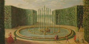 Le Bassin de Saturne à Versailles, début du XVIIIe siècle - French School